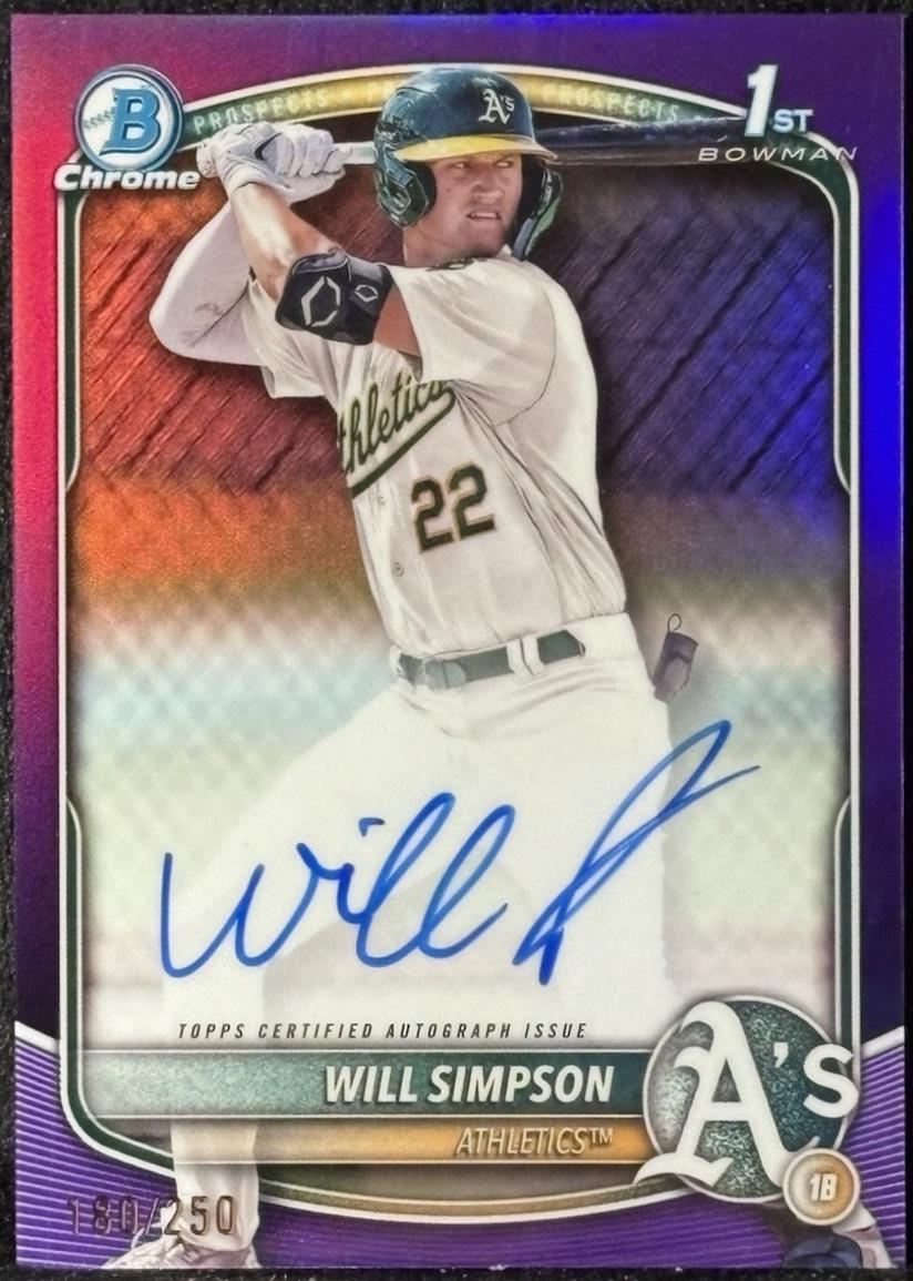 Will Simpson [Purple] #CPA-WSI