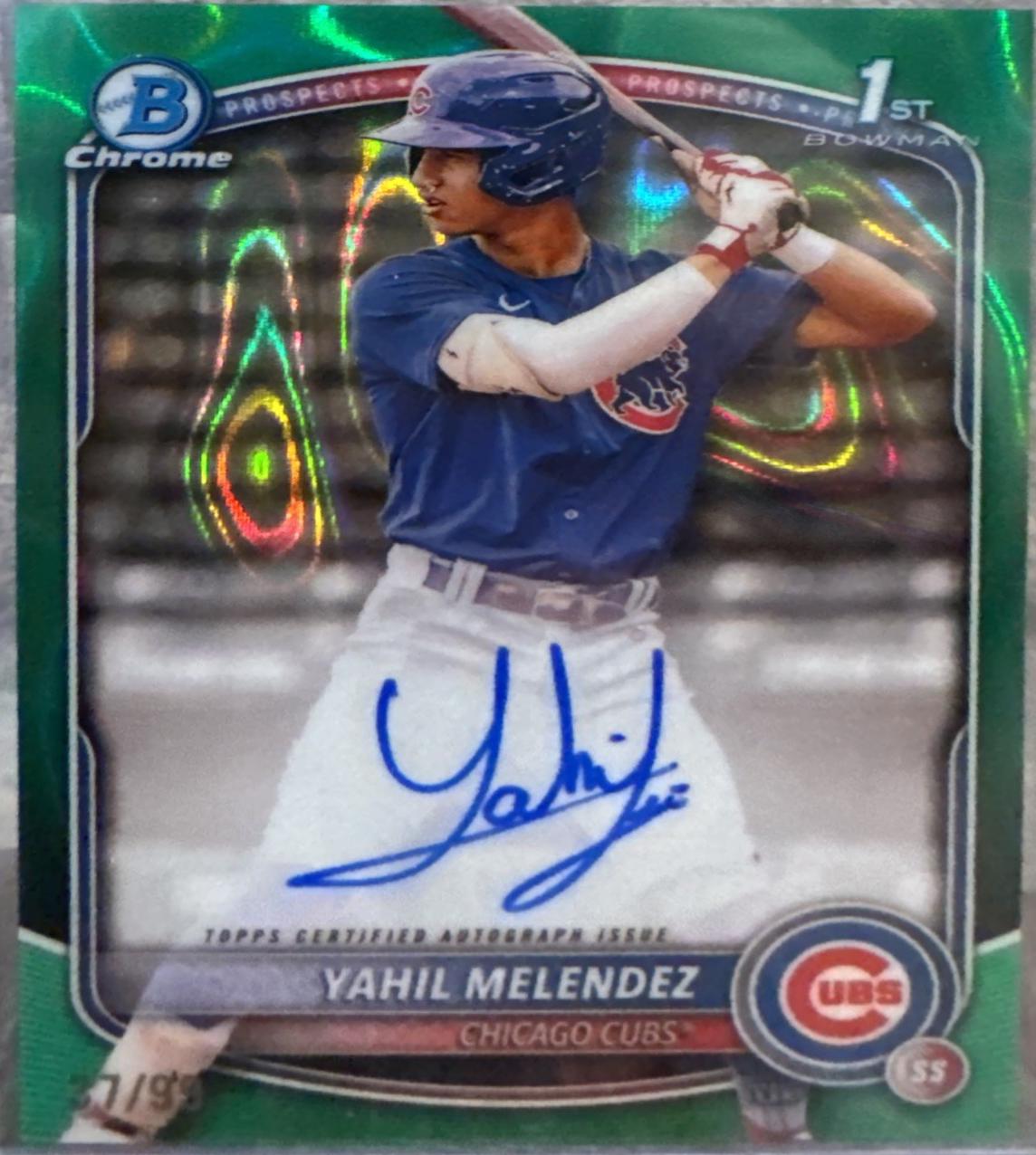 Yahil Melendez [Green Lava Refractor] #CPA-YM