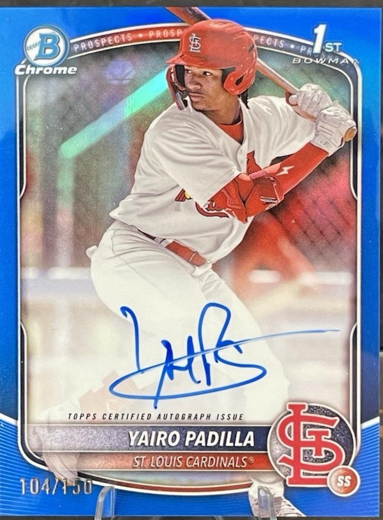 Yairo Padilla [Blue Refractor] #CPA-YP