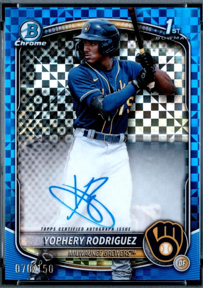 Yophery Rodriguez [Blue X-Fractor] #CPA-YR