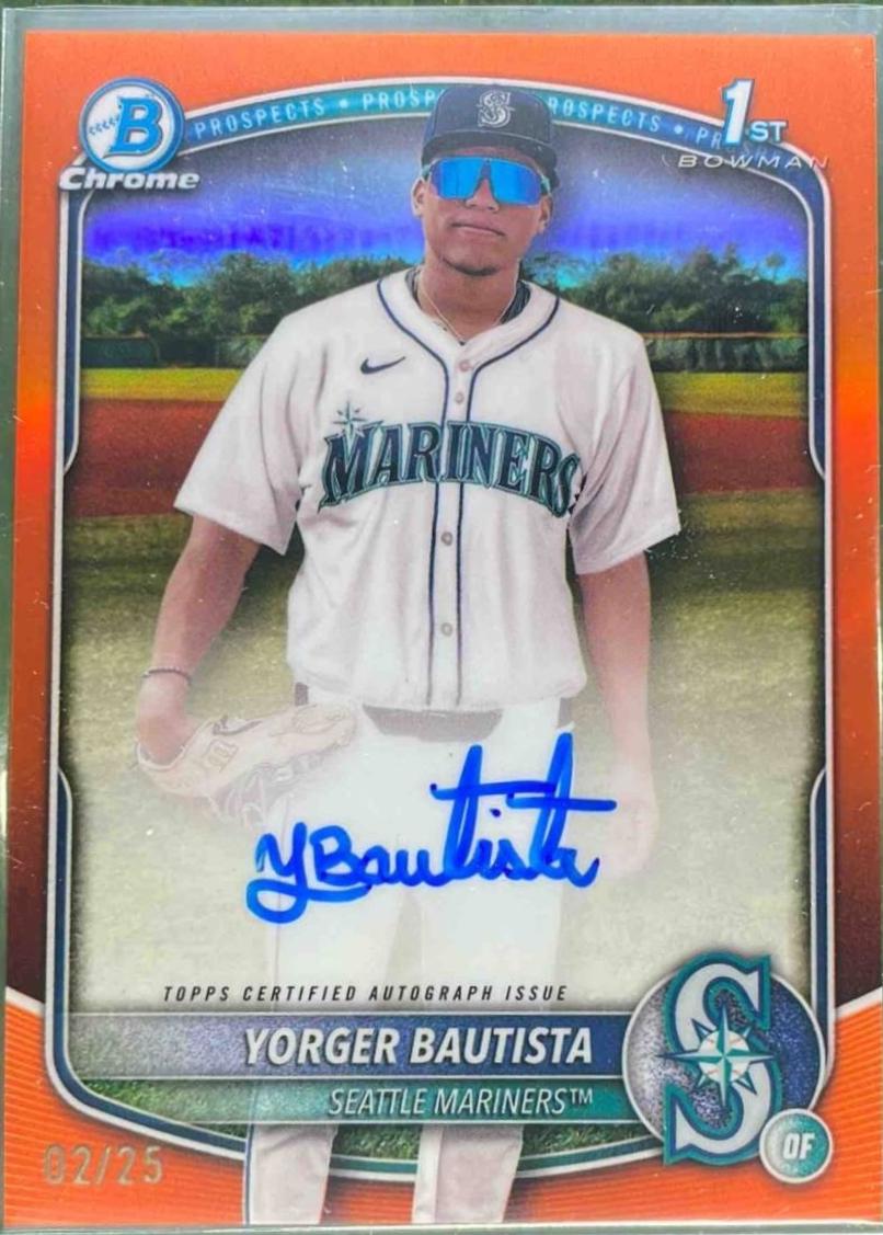 Yorger Bautista [Orange Shimmer Refractor] #CPA-YB