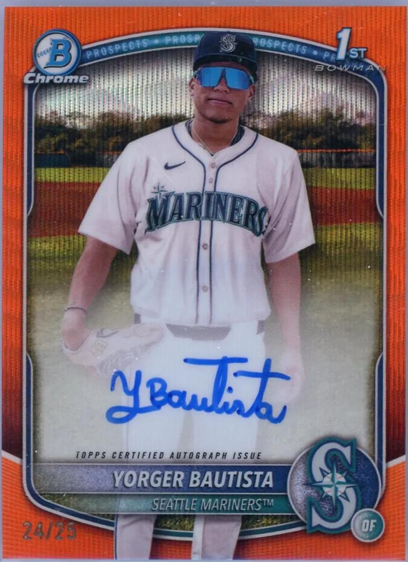 Yorger Bautista [Orange Wave Refractor] #CPA-YB