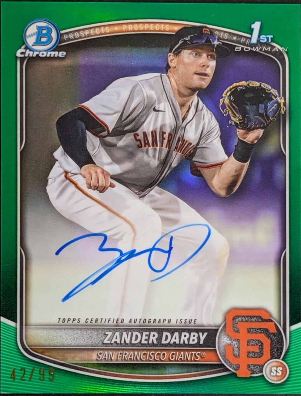 Zander Darby [Green Refractor] #CPA-ZD