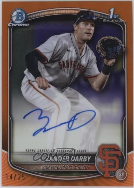 Zander Darby [Orange Shimmer Refractor] #CPA-ZD