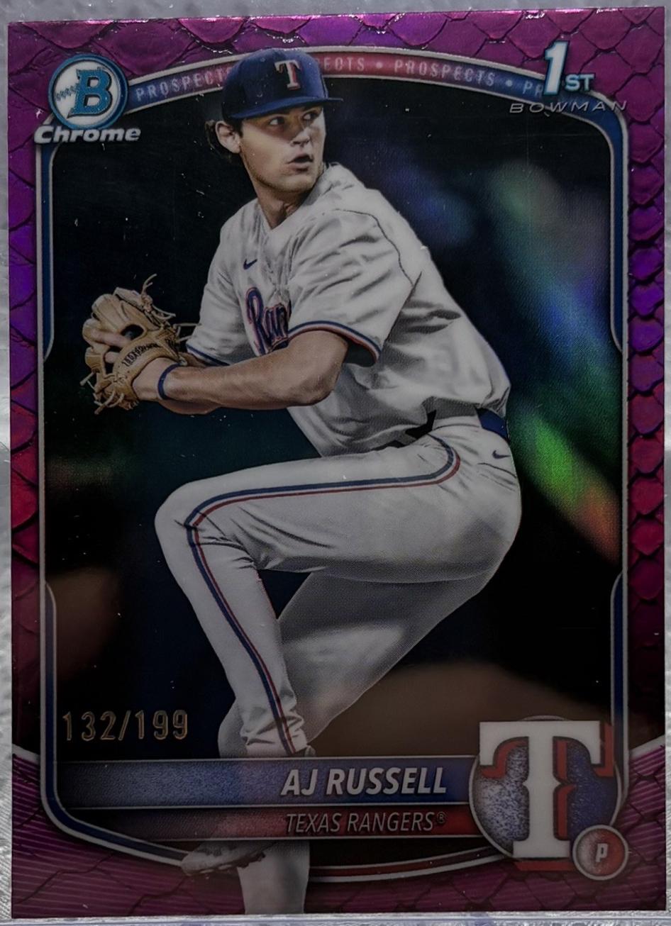 AJ Russell [Fuchsia Reptilian Refractor] #BDC-51