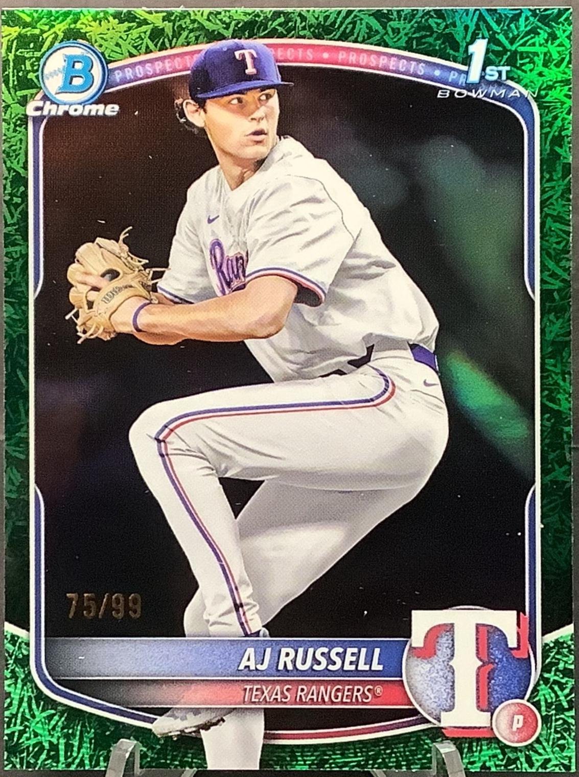 AJ Russell [Green Grass Refractor] #BDC-51