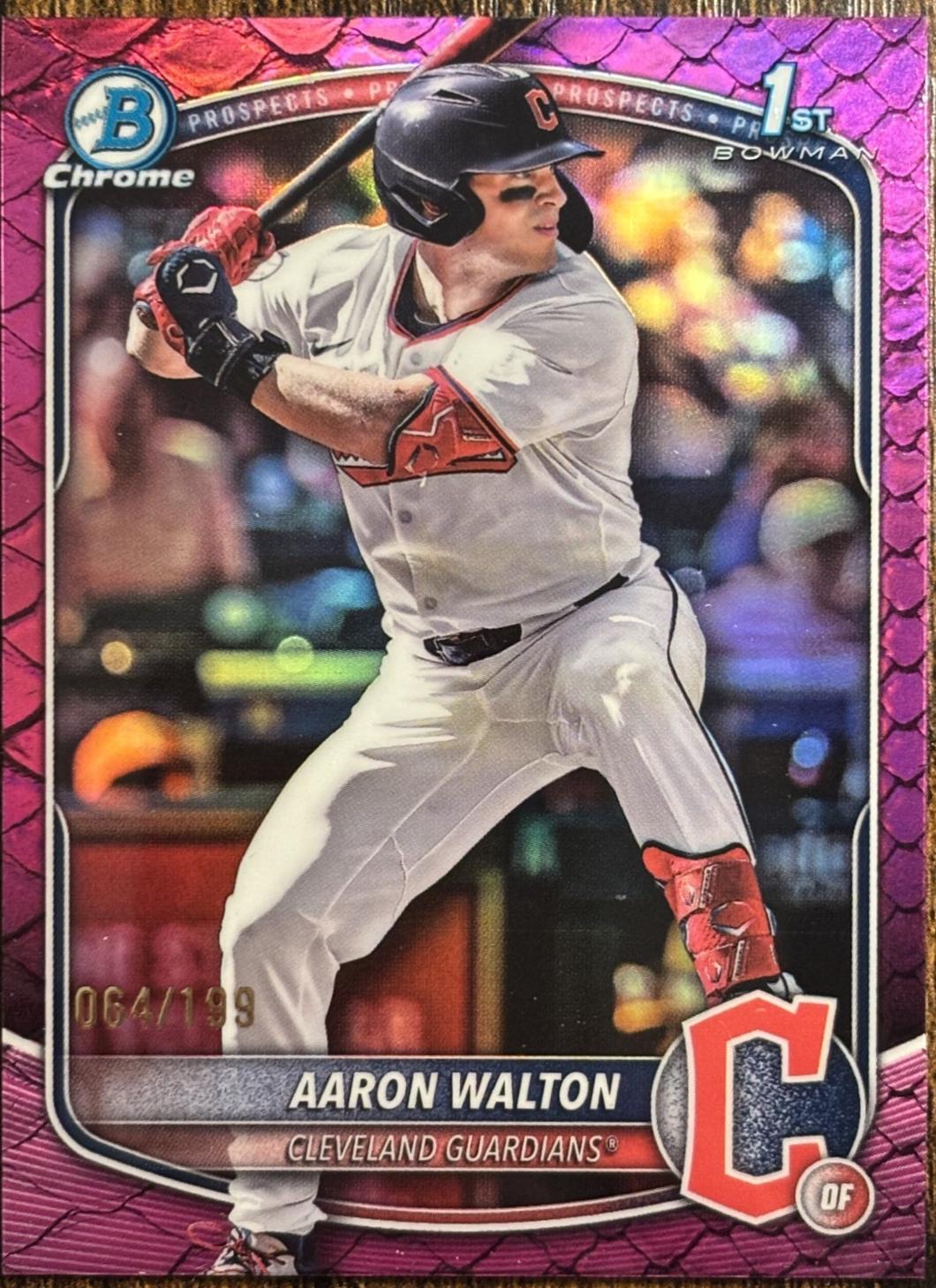 Aaron Walton [Fuchsia Reptilian Refractor] #BDC-134