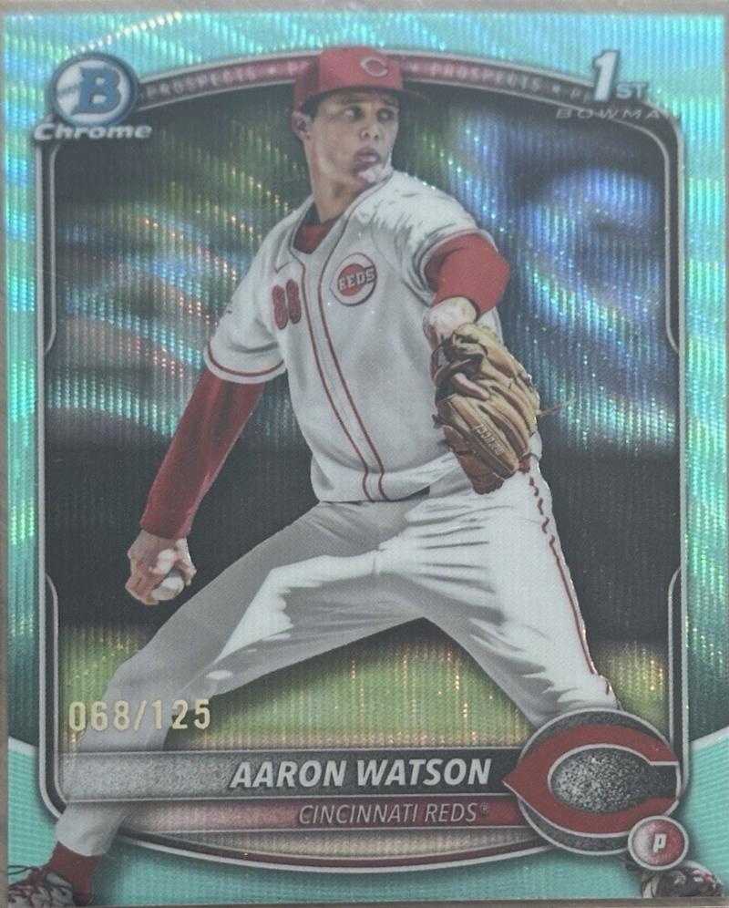 Aaron Watson [Aqua Wave Refractor] #BDC-193