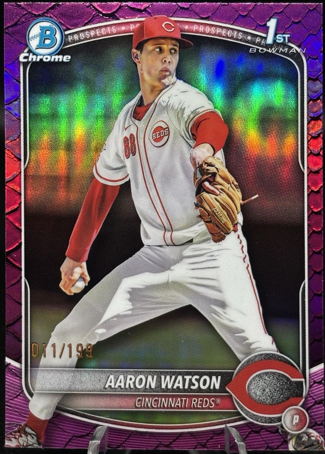 Aaron Watson [Fuchsia Reptilian Refractor] #BDC-193