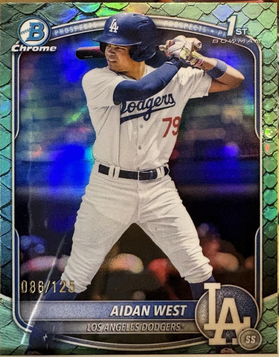 Aidan West [Aqua Reptilian Refractor] #BDC-6