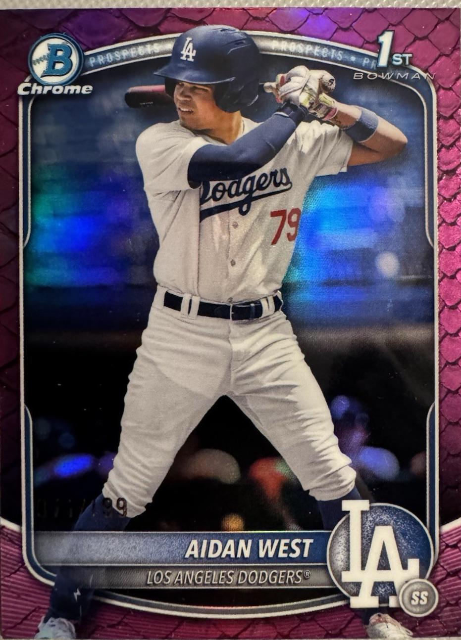 Aidan West [Fuchsia Reptilian Refractor] #BDC-6