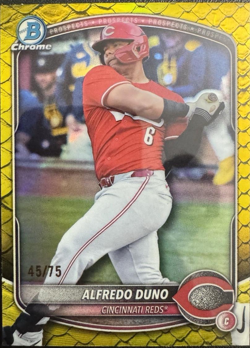 Alfredo Duno [Yellow Reptilian Refractor] #BDC-133