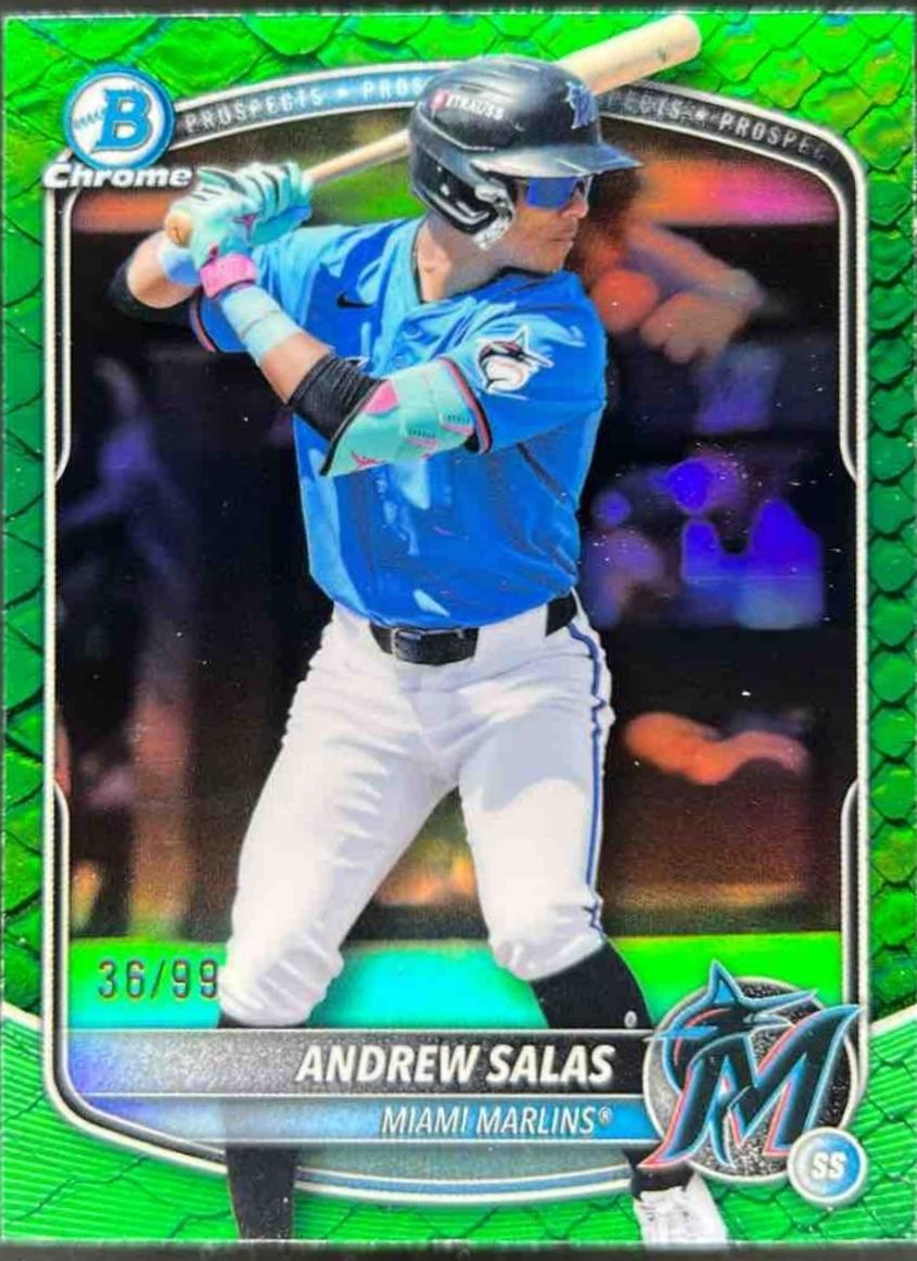 Andrew Salas [Green Reptilian Refractor] #BDC-34