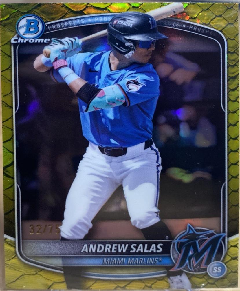 Andrew Salas [Yellow Reptilian Refractor] #BDC-34