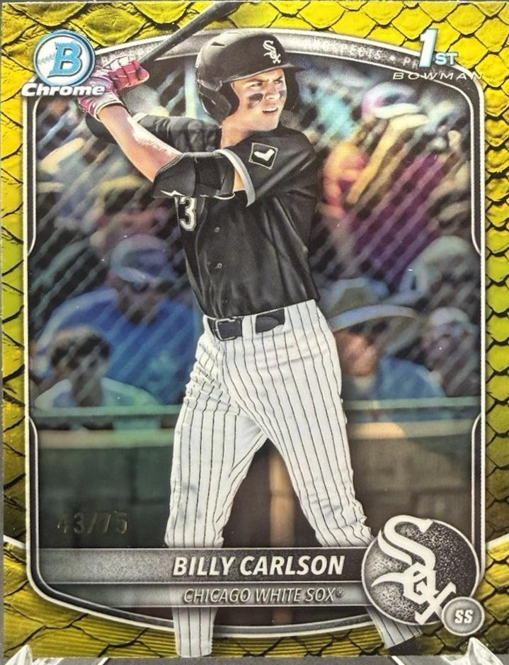 Billy Carlson [Yellow Reptilian Refractor] #BDC-10