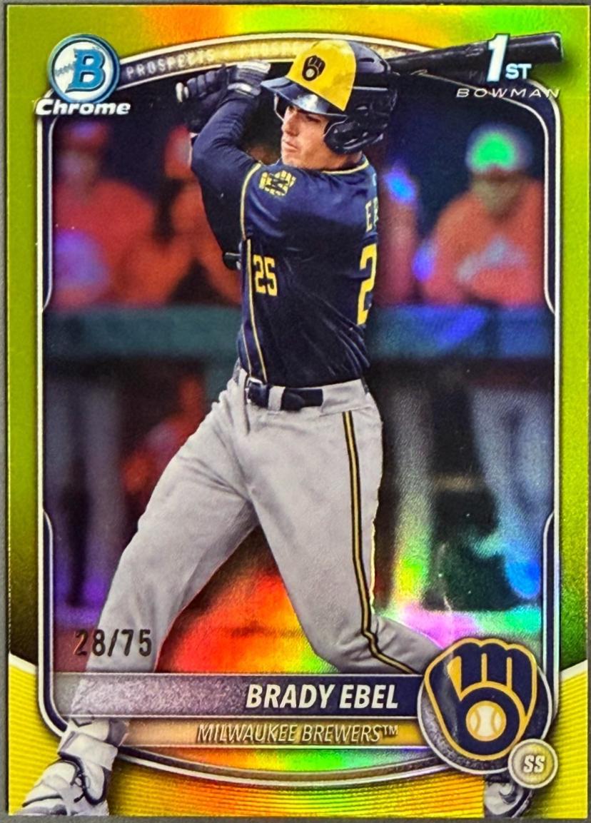 Brady Ebel [Yellow Refractor] #BDC-194