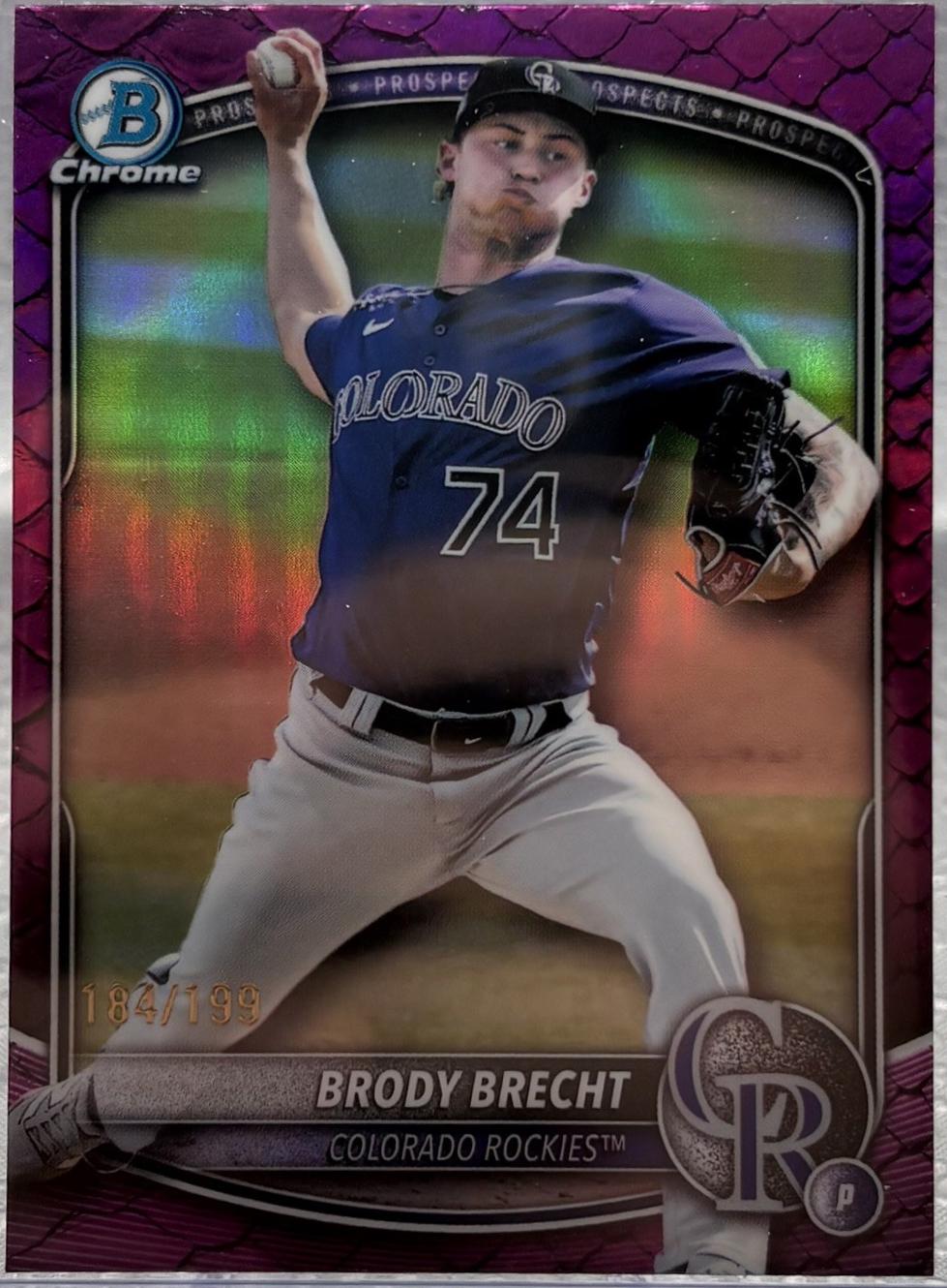 Brody Brecht [Fuchsia Reptilian Refractor] #BDC-143