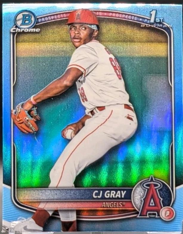 CJ Gray [Sky Blue Refractor] #BDC-197