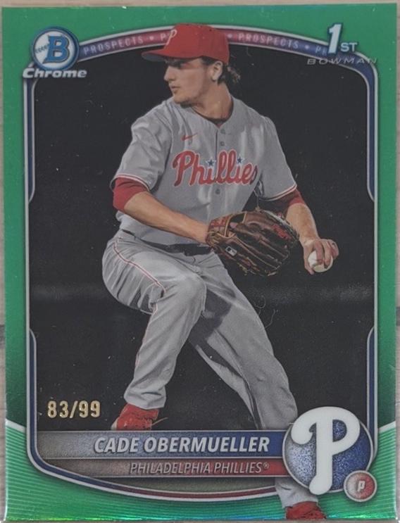 Cade Obermueller [Green Refractor] #BDC-80