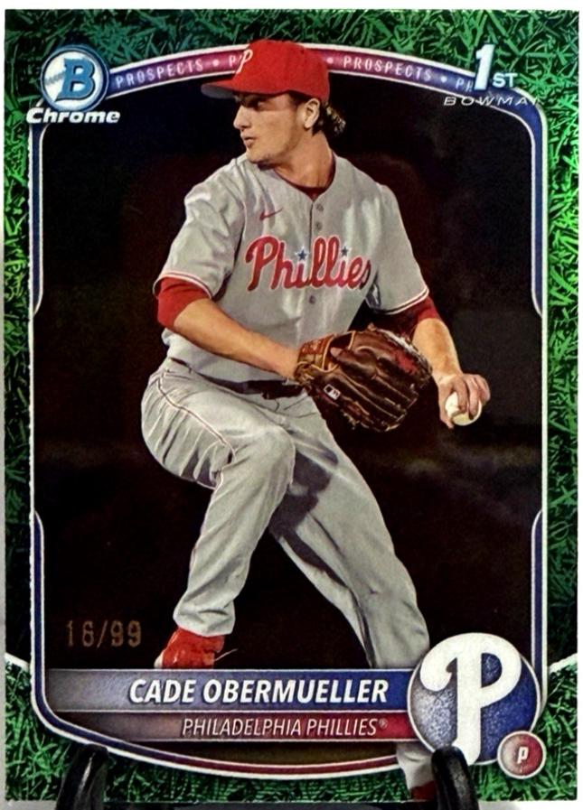 Cade Obermueller [Green Reptilian Refractor] #BDC-80