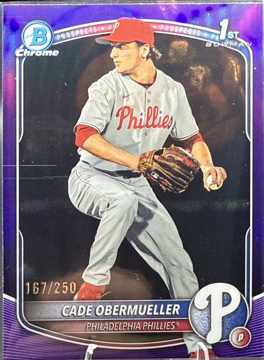 Cade Obermueller [Purple Refractor] #BDC-80