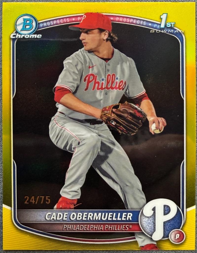 Cade Obermueller [Yellow Refractor] #BDC-80