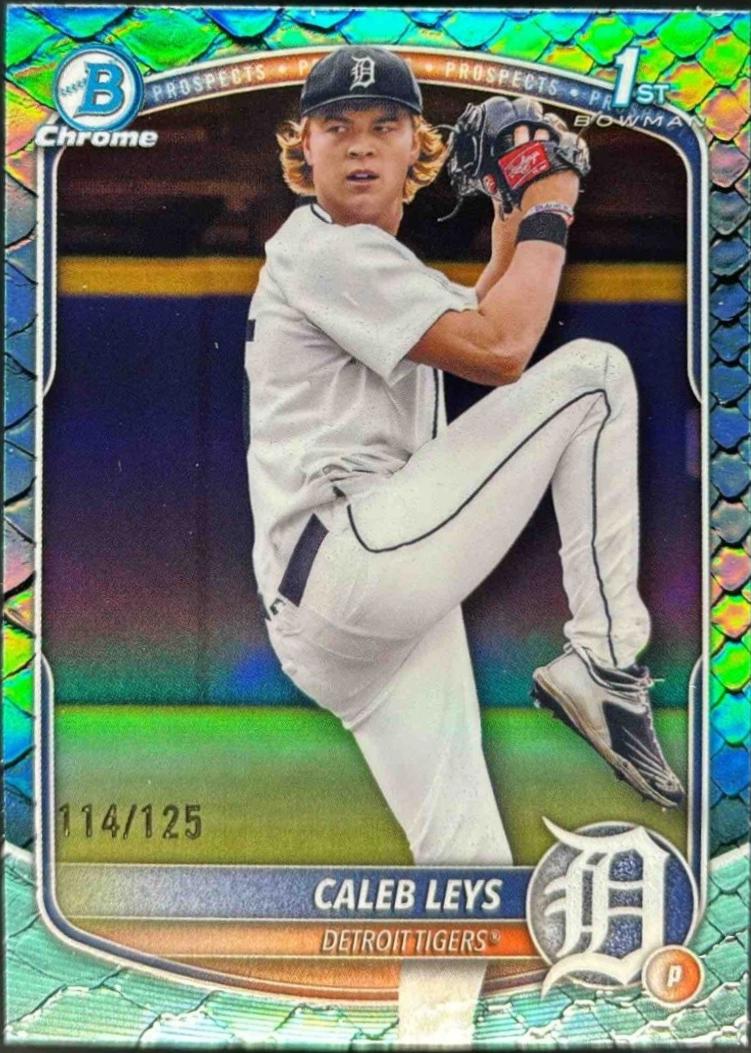 Caleb Leys [Aqua Reptilian Refractor] #BDC-195