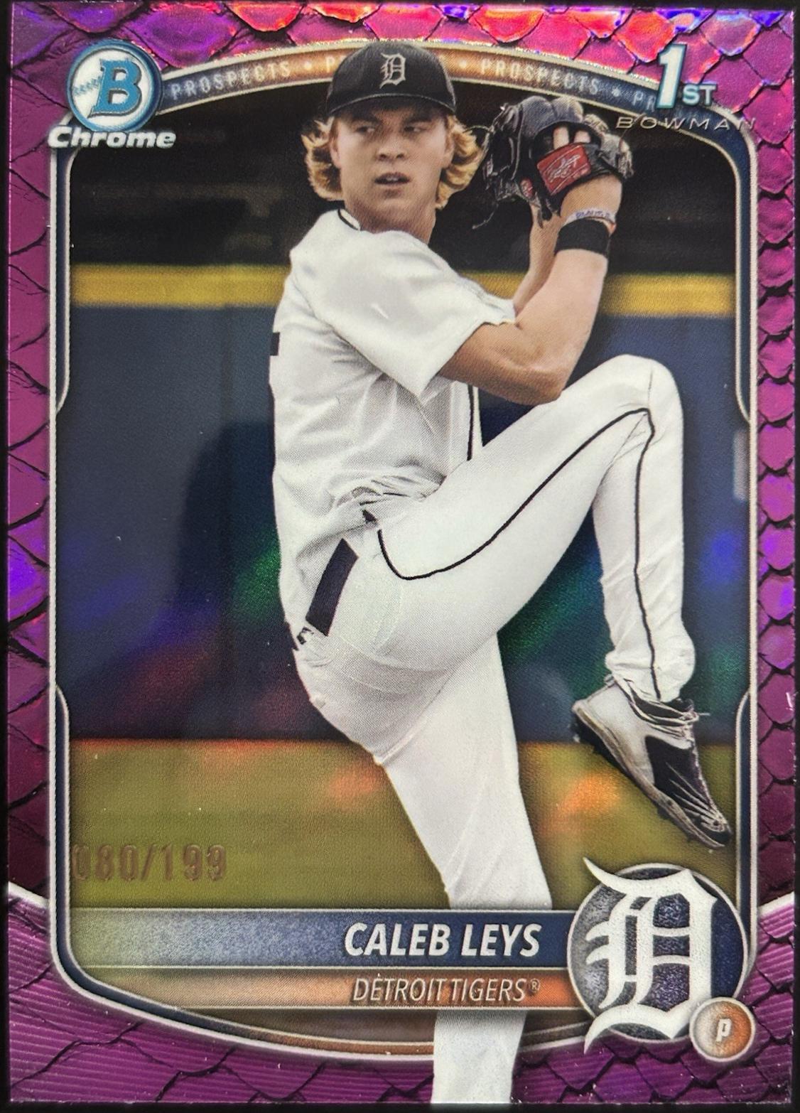 Caleb Leys [Fuchsia Reptilian Refractor] #BDC-195
