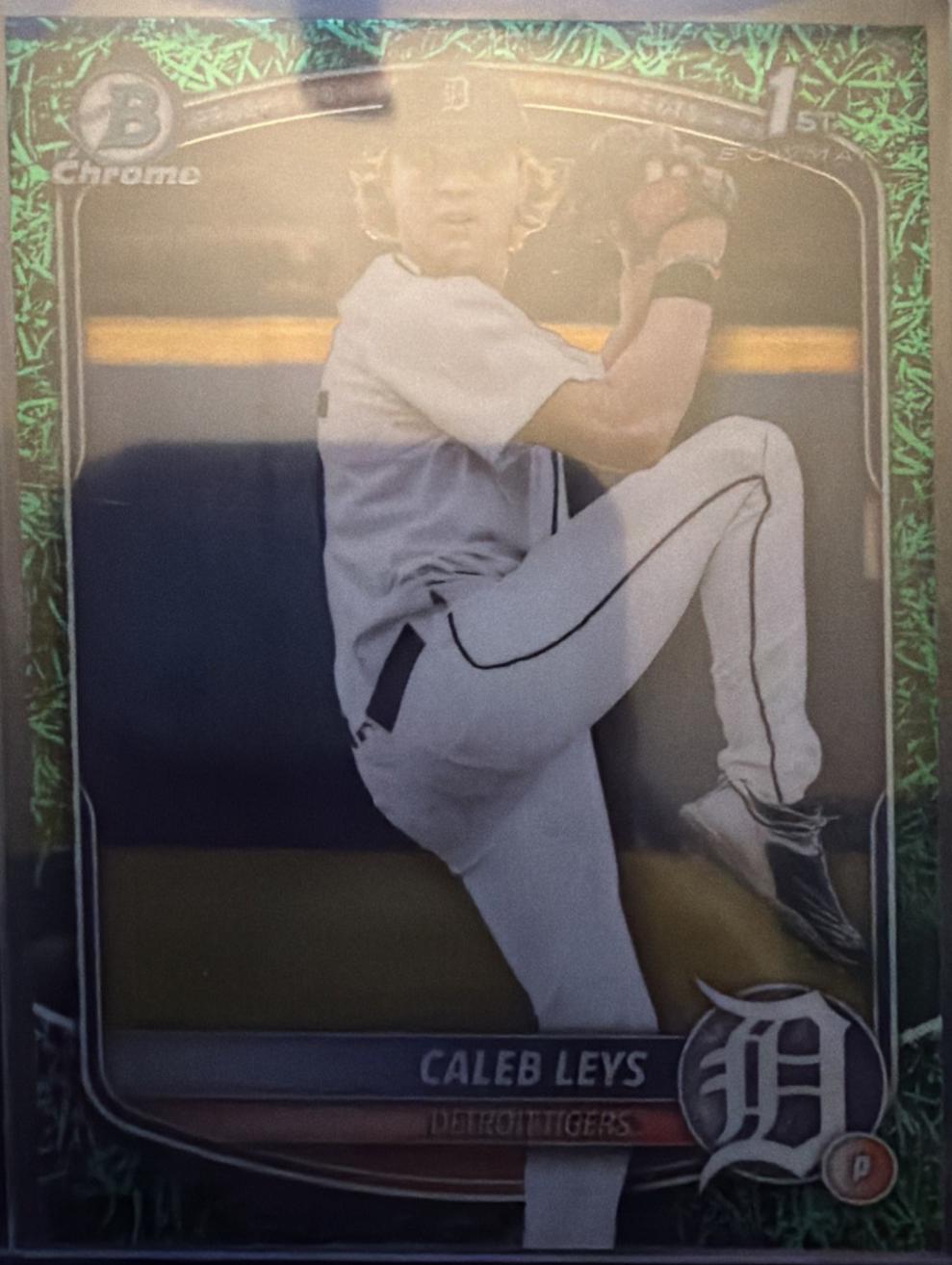Caleb Leys [Green Grass Refractor] #BDC-195