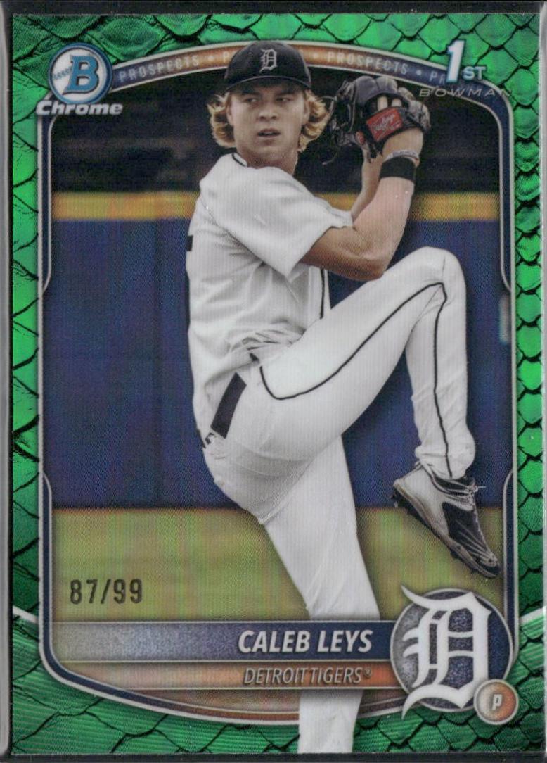 Caleb Leys [Green Reptilian Refractor] #BDC-195