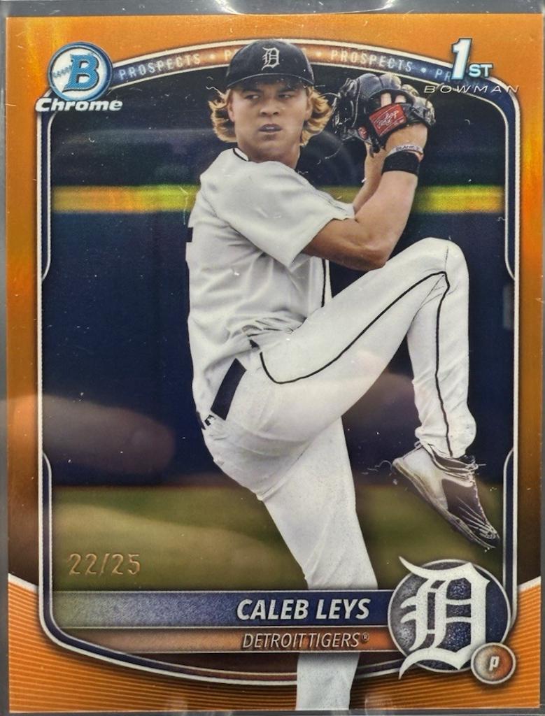 Caleb Leys [Orange Refractor] #BDC-195