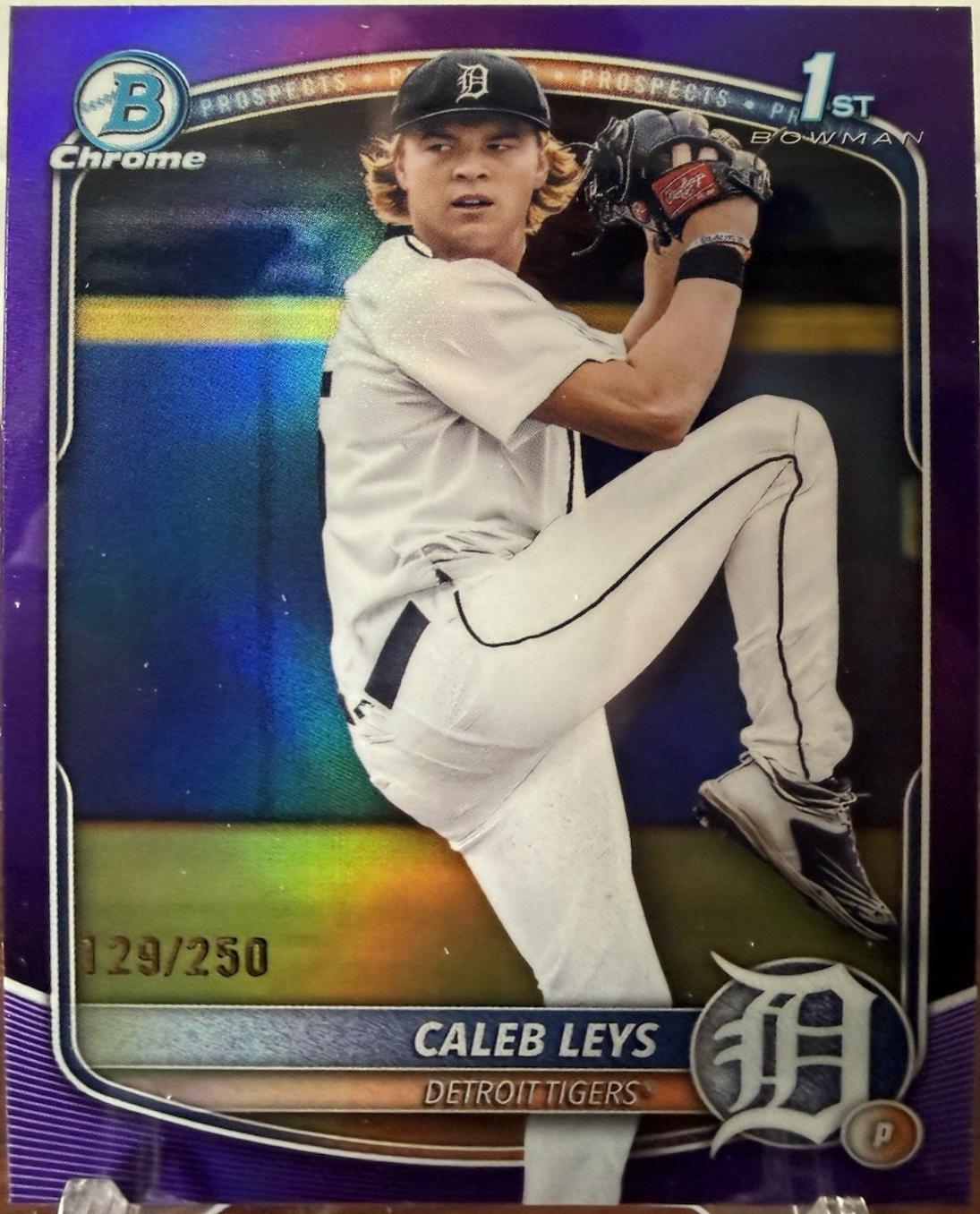 Caleb Leys [Purple Refractor] #BDC-195