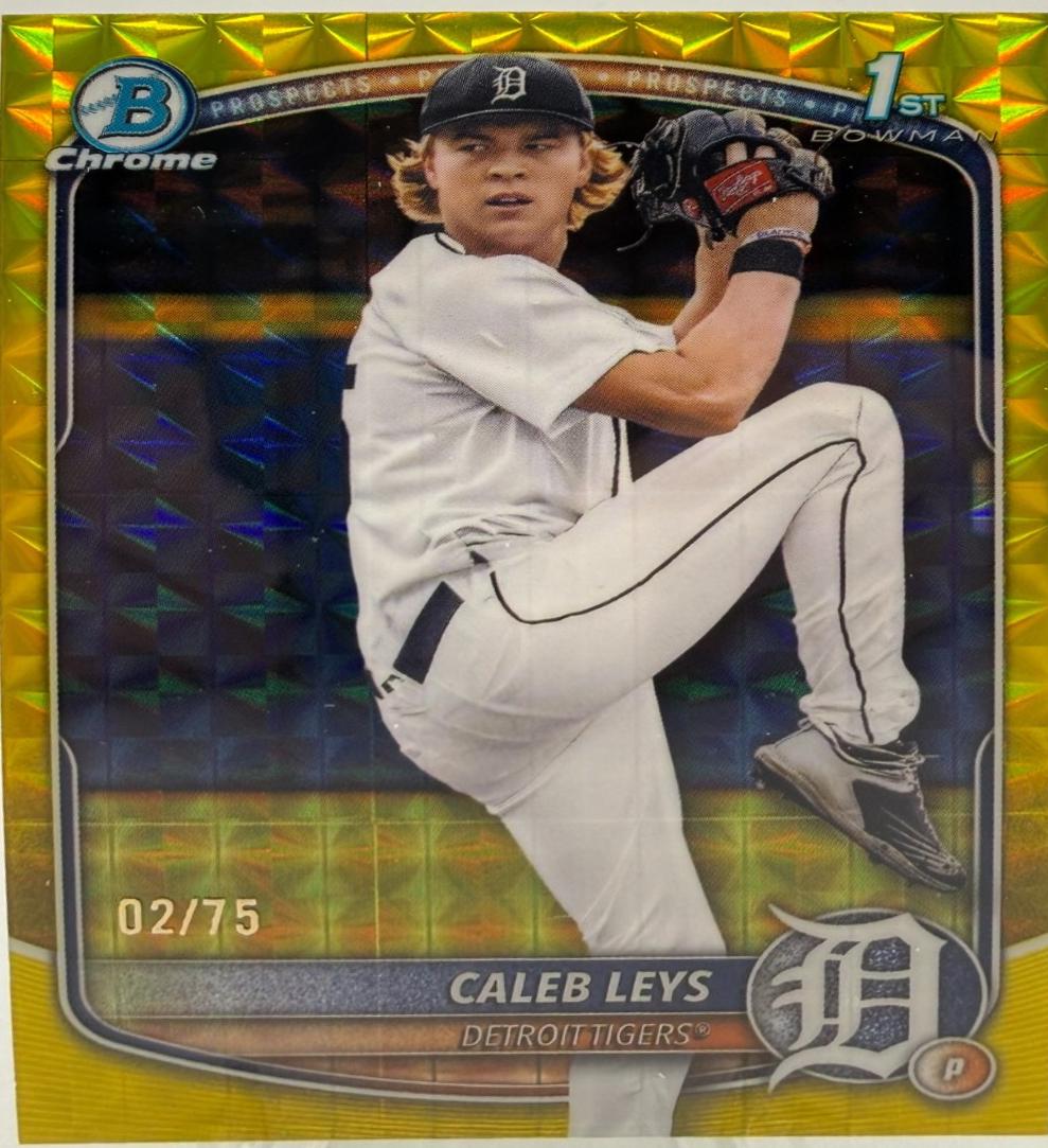 Caleb Leys [Yellow Refractor] #BDC-195