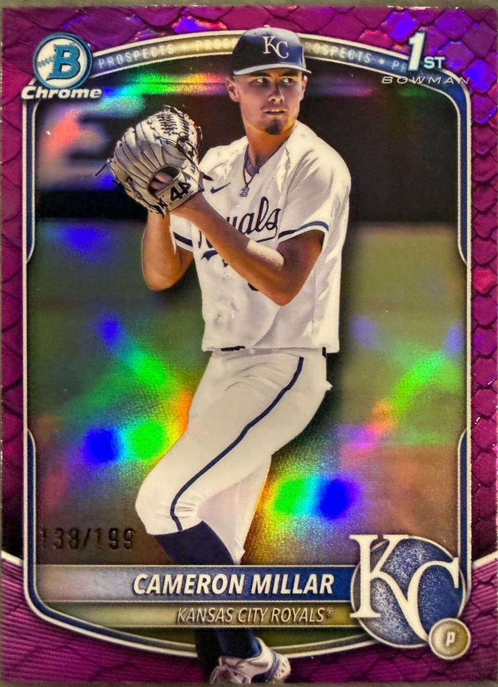 Cameron Millar [Fuchsia Reptilian Refractor] #BDC-176