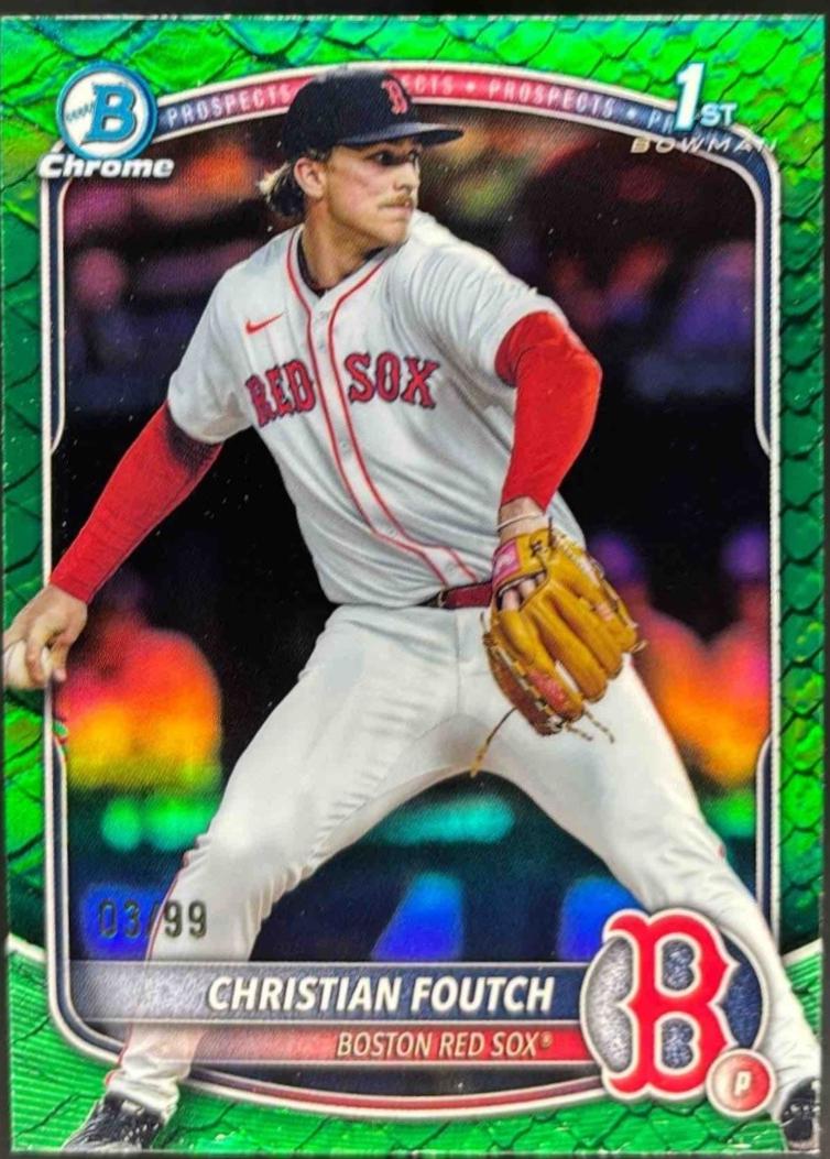 Christian Foutch [Green Reptilian Refractor] #BDC-127
