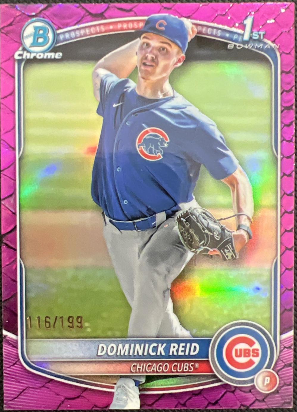 Dominick Reid [Fuchsia Reptilian Refractor] #BDC-53