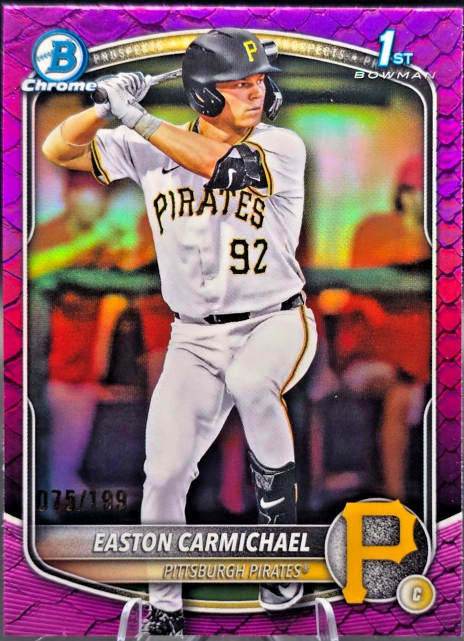 Easton Carmichael [Fuchsia Reptilian Refractor] #BDC-50