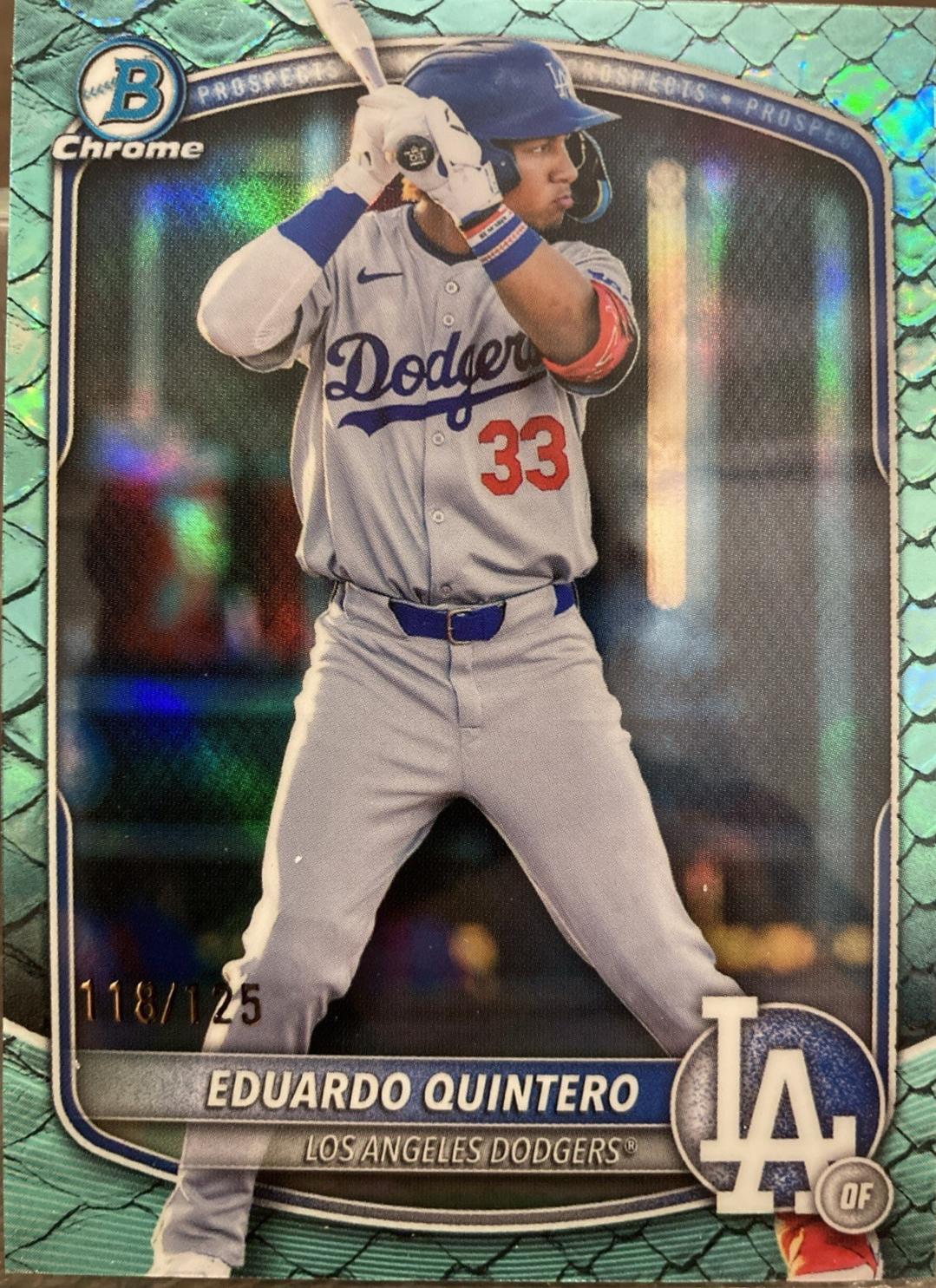 Eduardo Quintero [Aqua Reptilian Refractor] #BDC-111
