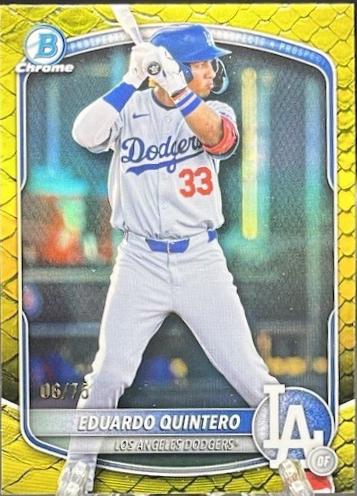 Eduardo Quintero [Yellow Reptilian Refractor] #BDC-111