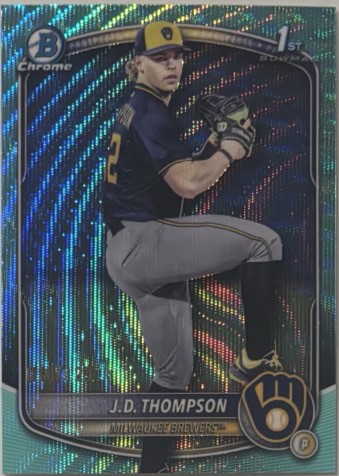 J.D. Thompson [Aqua Wave Refractor] #BDC-14