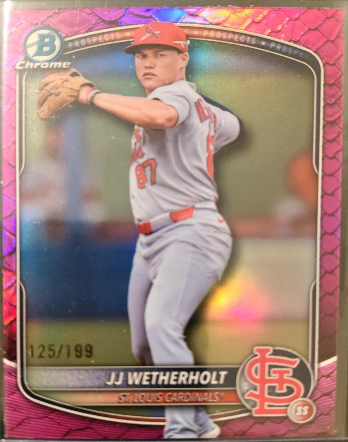 JJ Wetherholt [Fuchsia Reptilian Refractor] #BDC-145