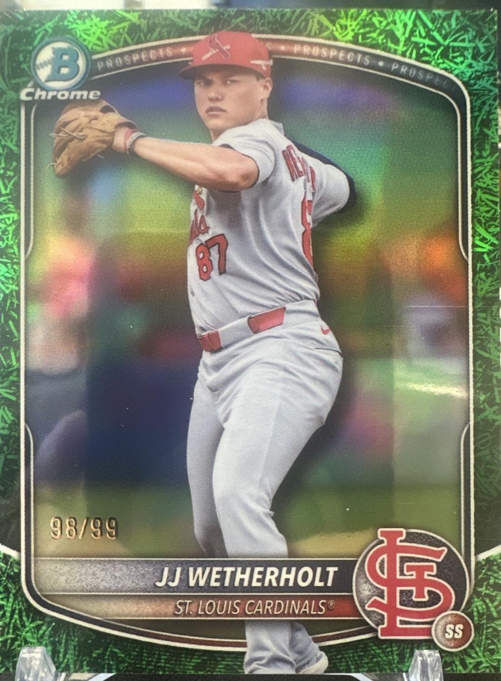 JJ Wetherholt [Green Grass Refractor] #BDC-145