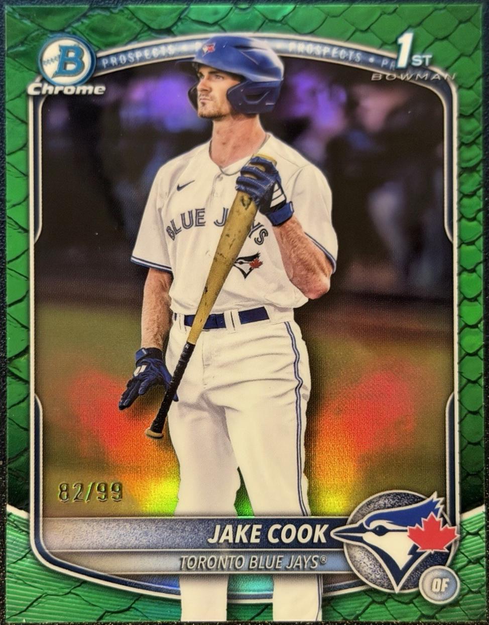 Jake Cook [Green Reptilian Refractor] #BDC-97