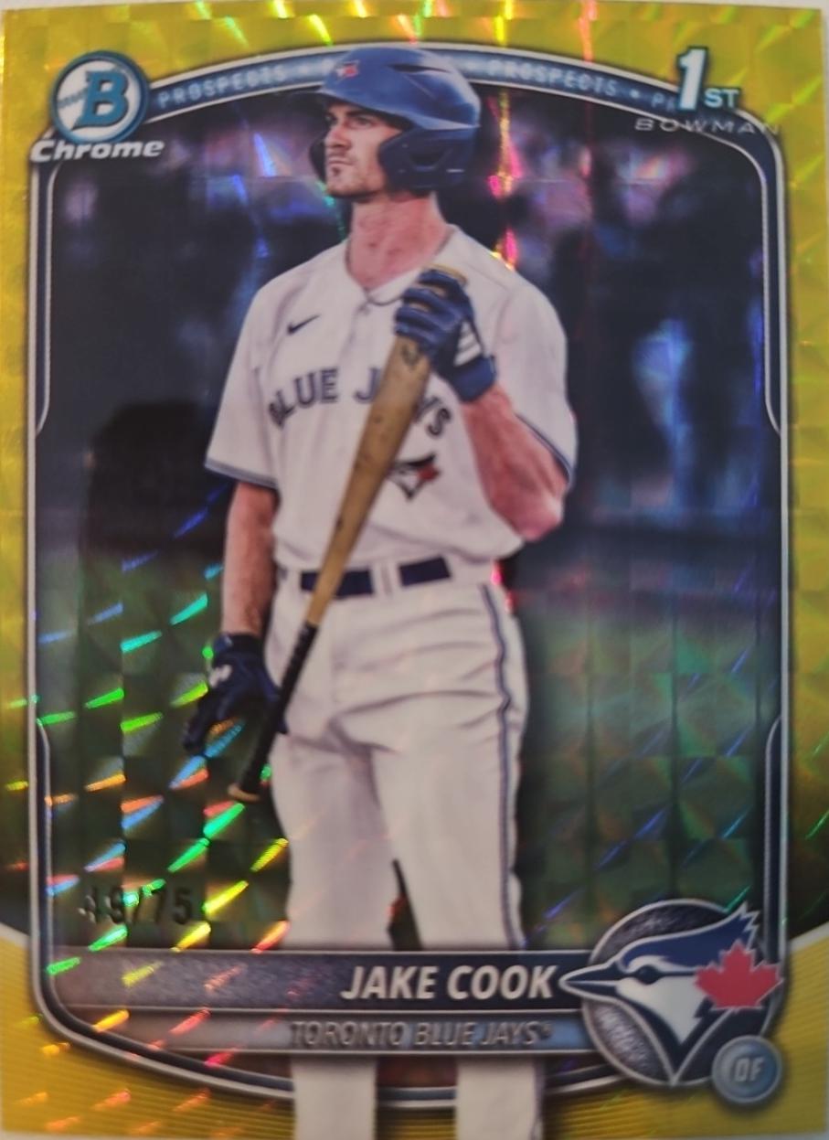 Jake Cook [Yellow Refractor] #BDC-97