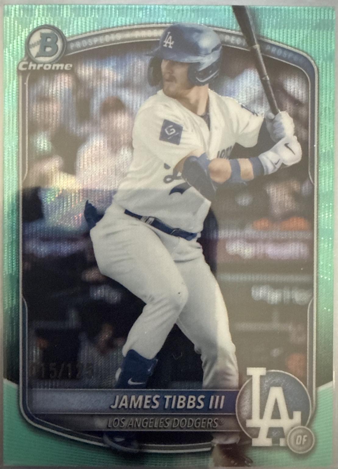 James Tibbs III [Aqua Wave Refractor] #BDC-74