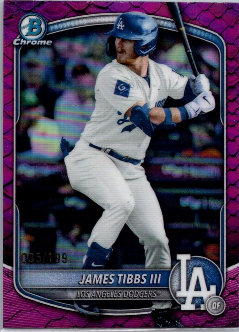James Tibbs III [Fuchsia Reptilian Refractor] #BDC-74