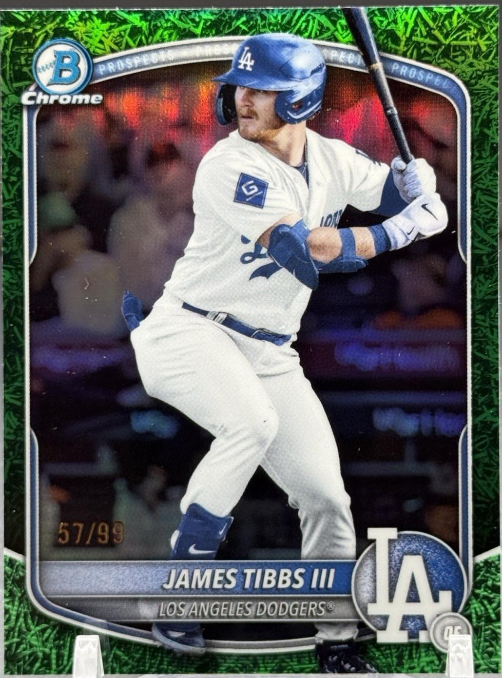 James Tibbs III [Green Grass Refractor] #BDC-74