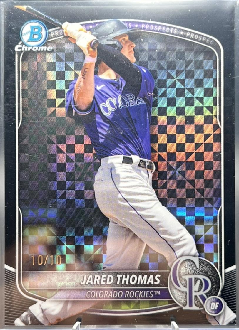 Jared Thomas [Black X-Fractor] #BDC-147