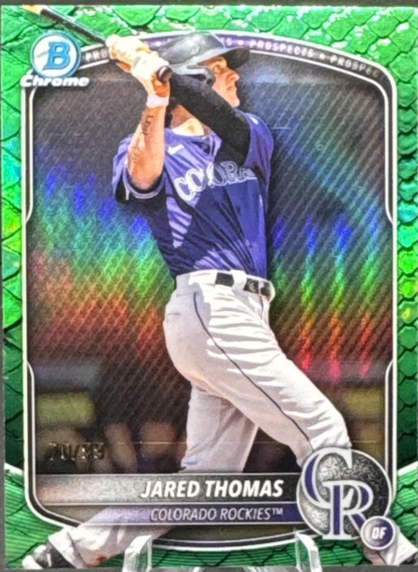 Jared Thomas [Green Reptilian Refractor] #BDC-147