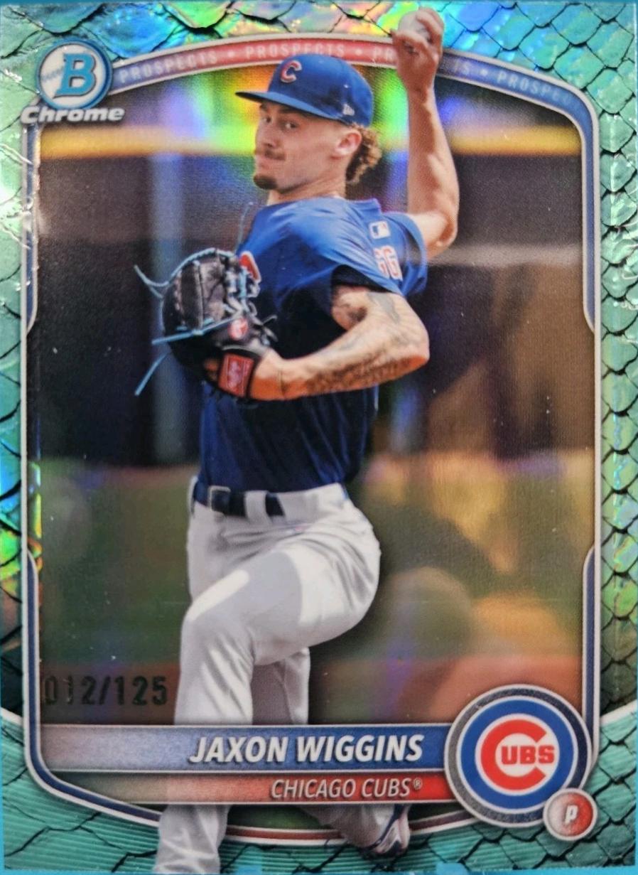 Jaxon Wiggins [Aqua Reptilian Refractor] #BDC-173